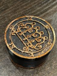 Шкатулка Паймона, Круглая шкатулка, ма мага Балтазара, Шкатулка-активатор, зарядка для предметов силы, Магическая шкатулка Соломона, Звезда Соломона, Активатор амулетов, Артефакт на заказ, Активатор амулетов на удачу,